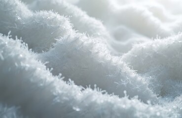 Fluffy white fibers texture background. Soft surface. Close-up of delicate detailed cotton or wool material. Abstract snow background, winter mood, high quality fur imitation texture.
