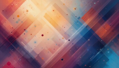 Obraz premium Abstract Warm Hues Diagonal Lines Cosmic Dust Background
