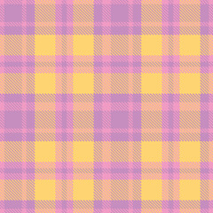 Modern Soft Bubblegum Pink Seamless Tartan Fabric Design