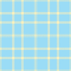 Muted Pale Peach and Muted Light Blue Seamless Tartan Fabric Design