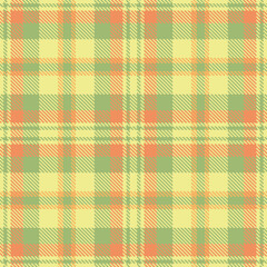 Cool Dark Cream Seamless Tartan with Iridescent Tan Green accents Fabric Design