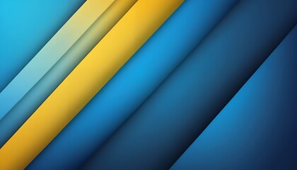 Obraz premium Abstract Blue Yellow Diagonal Stripes Modern Background Design