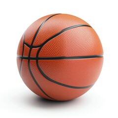 Obraz premium A close-up view of a textured orange basketball showcasing its intricate design and vibrant color.