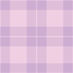 Modern Seamless Tartan in Bright Pale Mauve tones Fabric Design