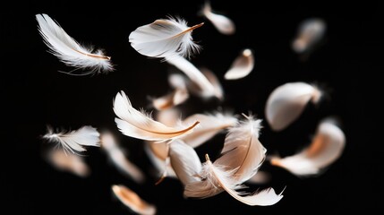 Floating Feathers: A Study in Airy Elegance