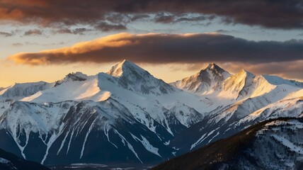sunrise in the mountains