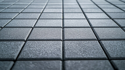 Gray square tiles pavement texture background image grey city road stone floor urban design street