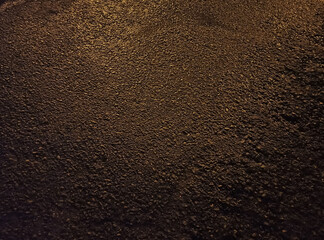 wet asphalt at night - close up