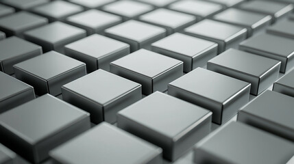 Abstract gray cubes metallic texture background design modern 3d grid grey shiny clean style shape