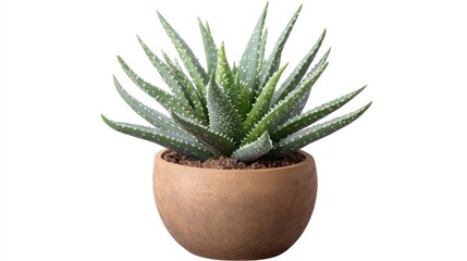 Fototapeta premium Small succulent plant in a pot