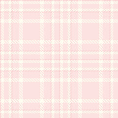 Smoky Off White and Rich Very Light Pink Seamless Tartan Fabric Design