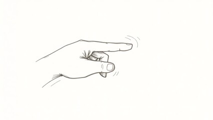 A delicate hand-drawn sketch on a light creamy beige background