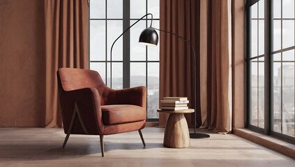 Cozy reading corner interior design