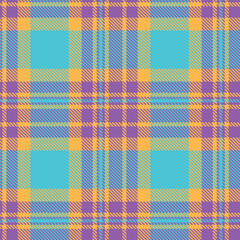 Neon Purply Seamless Tartan with Iridescent Butterscotch accents Fabric Design