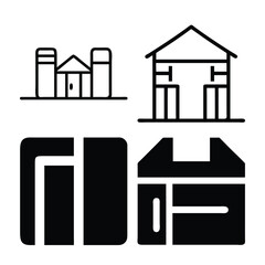 set of furniture icons