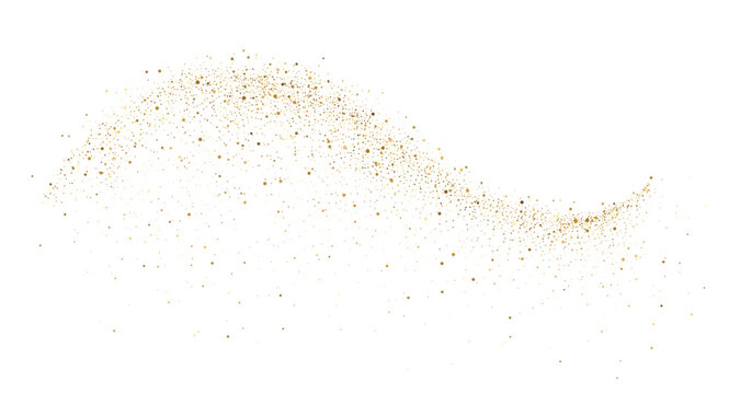 Abstract shiny gold glitter design element. For New Year, Merry Christmas greeting card design