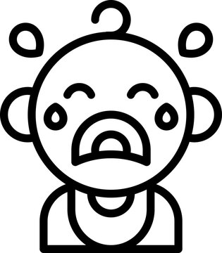 Baby cry icon