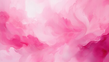 Fototapeta premium Delicate pink watercolor painting forming a soft, abstract background with gentle brushstrokes and fluid texture, ideal for feminine or artistic designs.