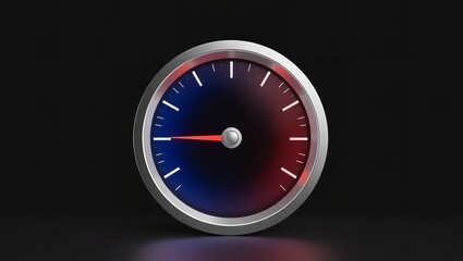 Minimalist Wall Clock on Black Background Perfect for Modern Interior Design