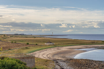 Skateraw Harbour and beach, Scotland, UK