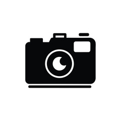 Vintage camera icon logo design template isolated illustration