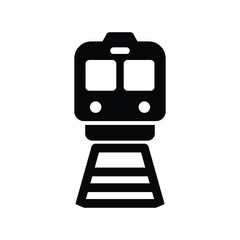 Fototapeta premium Train icon logo design template isolated illustration