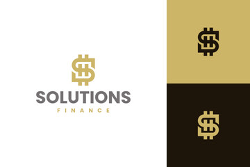 finance s letter logo vector