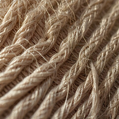 Fototapeta premium Woven Fabric Close-Up With Soft Fibers 