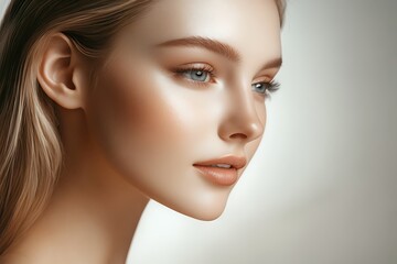 Fototapeta premium Portrait face of a woman