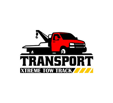 Transport Xtreme Tow Track, logo design with company name. 