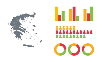 Detailed Map Infographic of Greece