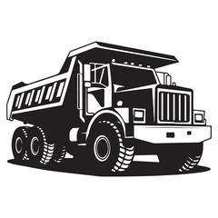 Truck silhouette vector illustration