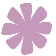 abstract flower shape illustration