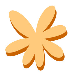 abstract flower shape illustration