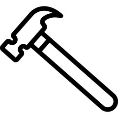 Carpenter Tools Line Icon
