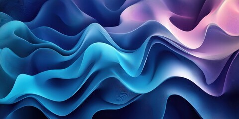 Obraz premium Captivating Abstract Waves in a Kaleidoscope of Colors Highlighting Fluid Dynamics