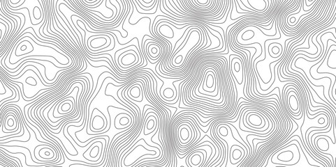 Topographic contour map. Vector cartography illustration. Modern design with White topographic wavy pattern design. Contours trails, image grid geographic relief topographic Cartography Background.