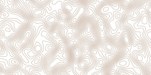 Topographic contour map. Vector cartography illustration. Modern design with White topographic wavy pattern design. Contours trails, image grid geographic relief topographic Cartography Background.