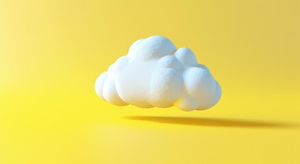 cotton swabs isolated on bright yellow background