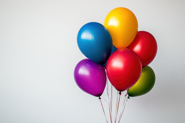 Balloon on the empty space background.