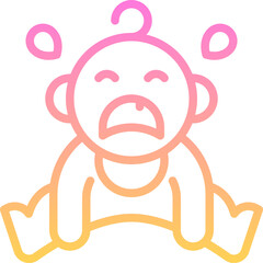 Cry baby icon