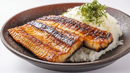 Generic Gourmet Plate Perspective Grilled Rice Savory