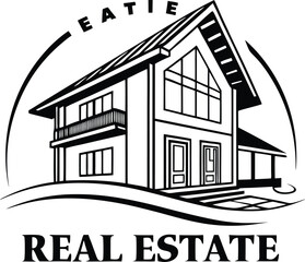 Skyline Keys Elegant Realty Logo Concept