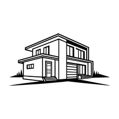 Skyline Keys Elegant Realty Logo Concept