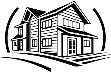 Skyline Keys Elegant Realty Logo Concept