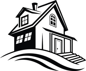 Skyline Keys Elegant Realty Logo Concept