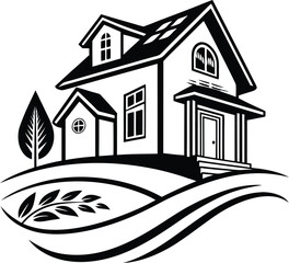 Skyline Keys Elegant Realty Logo Concept