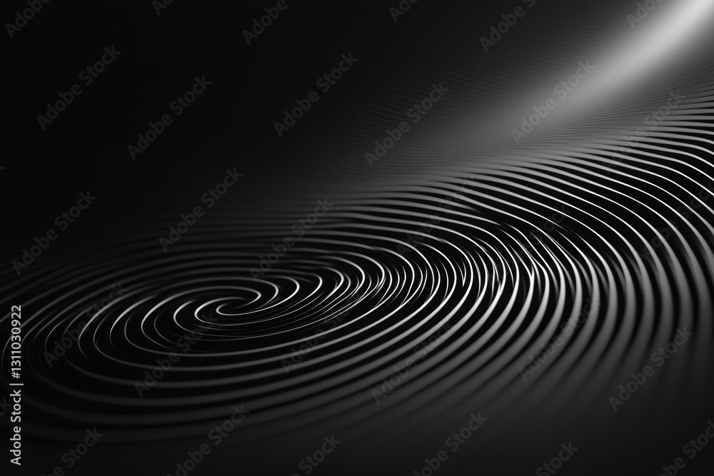 Poster dynamic spiral: a mesmerizing digital art piece features a captivating spiral pattern composed of me