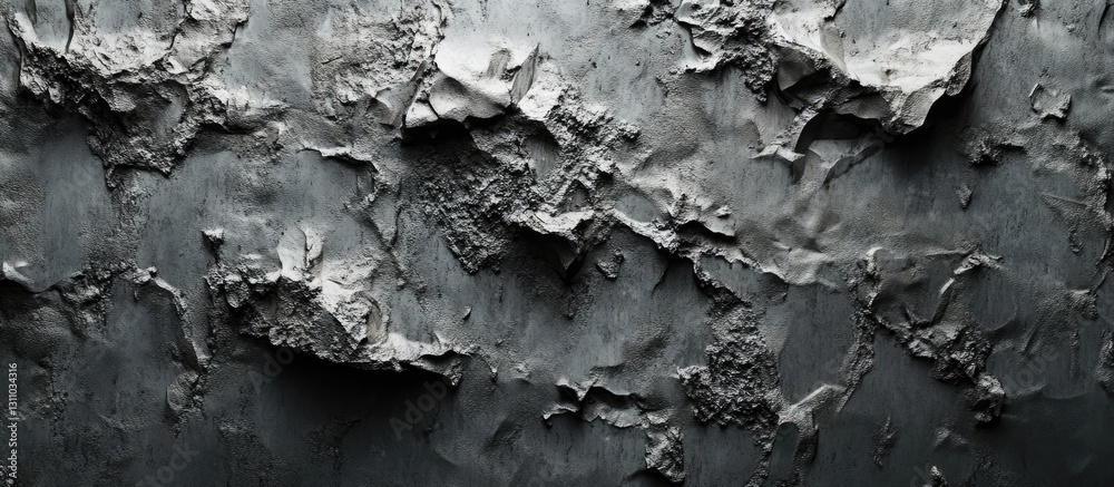Fototapete Textured gray wall surface with rough cement-like appearance highlighting gritty details and distinct patterns in an opaque finish.