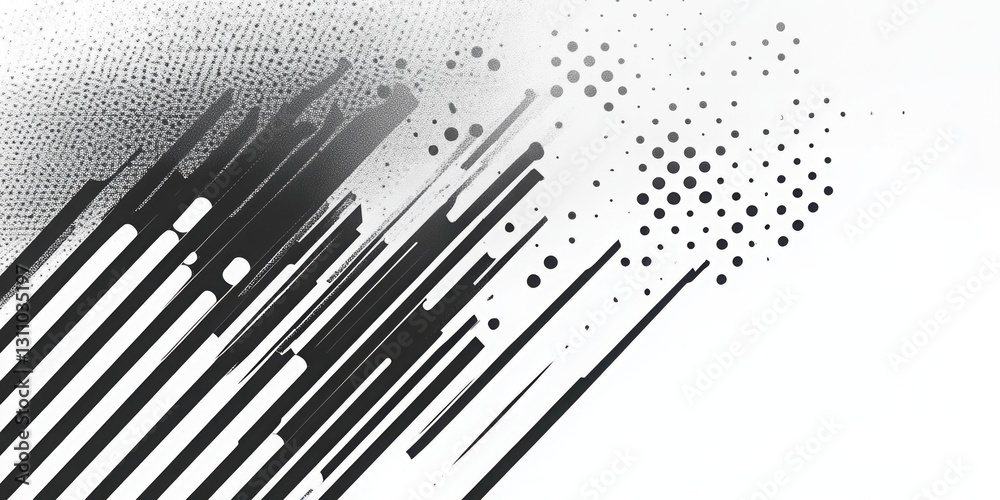 Poster abstract geometric composition: a dynamic abstract composition with a striking interplay of diagonal